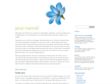 Tablet Screenshot of janetmarinelli.com